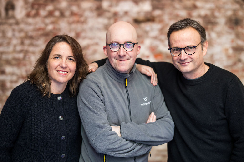 Paris, 2026. From left: Valérie, Alain, Stéphane.